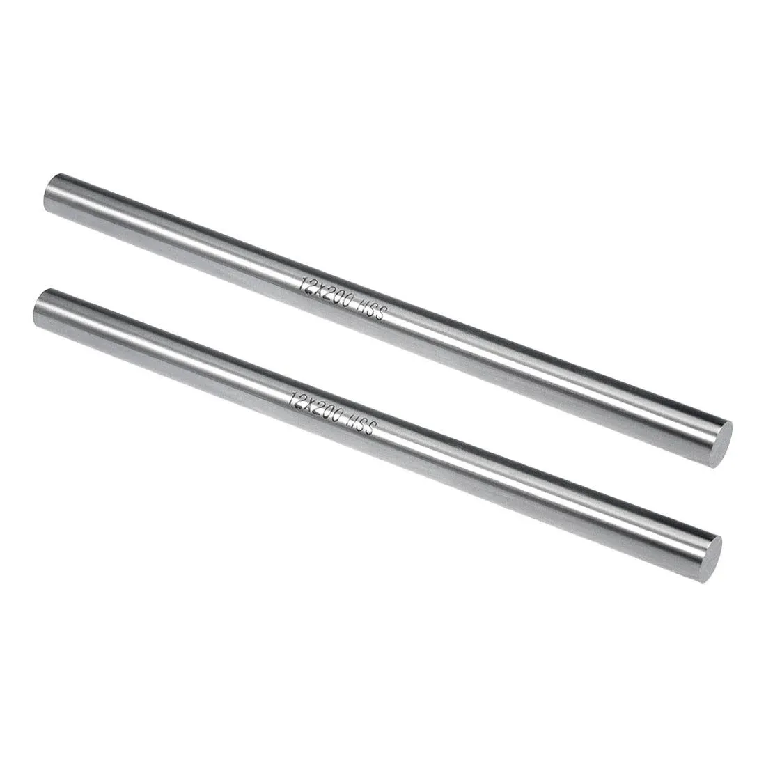 HSS Lathe Round Rod Solid Shaft Bar 12mm Dia 200mm Length 2pcs