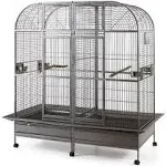 Seny Double Cage with center divider for Bird Parrot Aviary W64xD32xH73