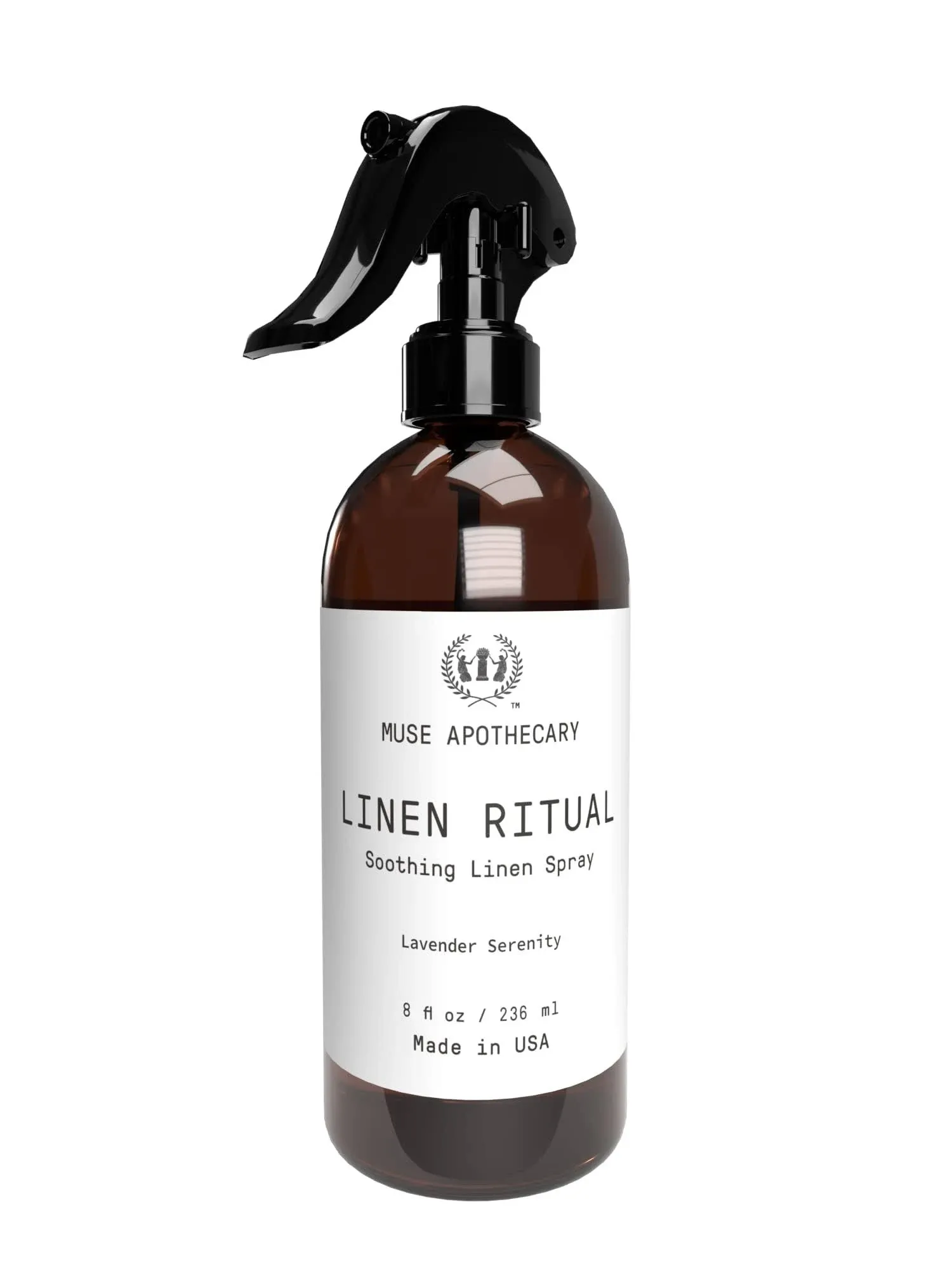 Muse Apothecary Linen Ritual - Aromatic, Soothing, and Relaxing Linen Spray for Bedding, Laundry and Fabric Spray Freshener - Infused with Natural Aromatherapy Essential Oils - Lavender Serenity