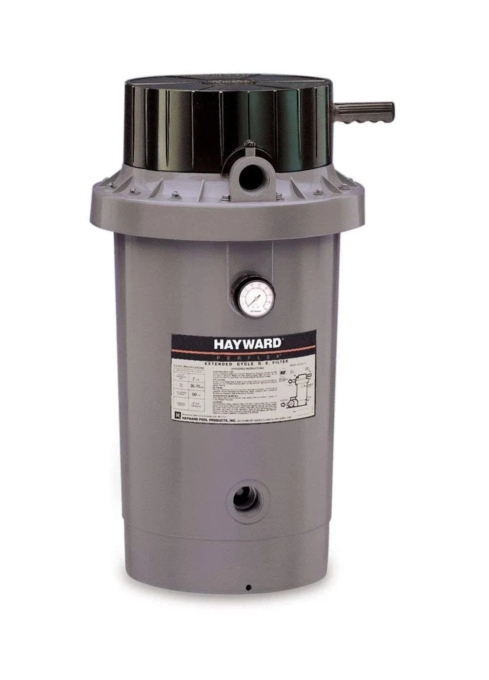 Hayward 40 Sq/Ft Perplex Extended-Cycle D.E. In-Ground Pool Filter, W3EC75A