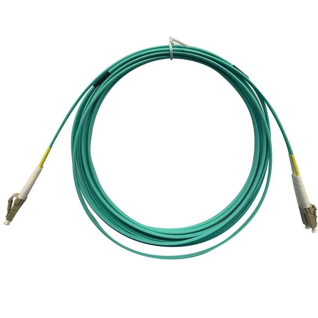 Monoprice OM4 Fiber Optic Cable - 30 Meters - Aqua, LC/LC, UL, 50/125, Multi Mode ...