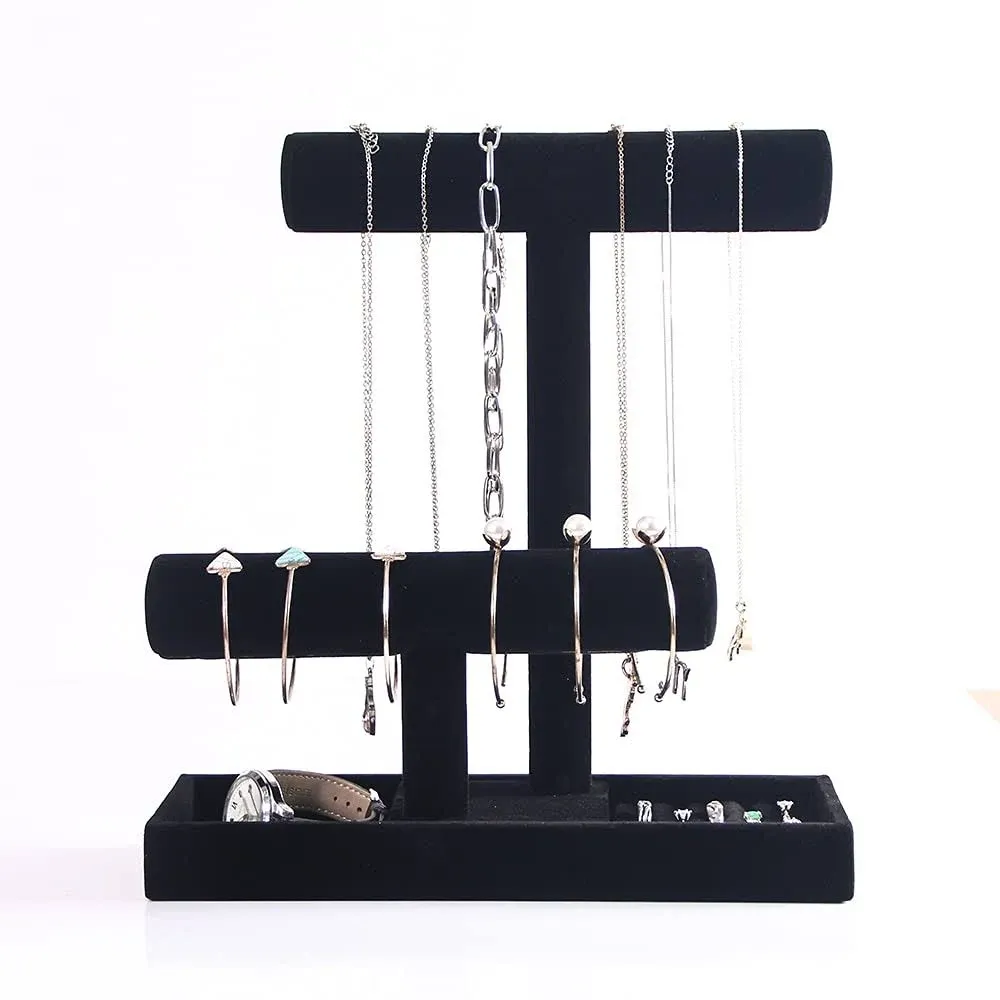 Coward 2 Tier Necklace Bracelet Holder Organizer