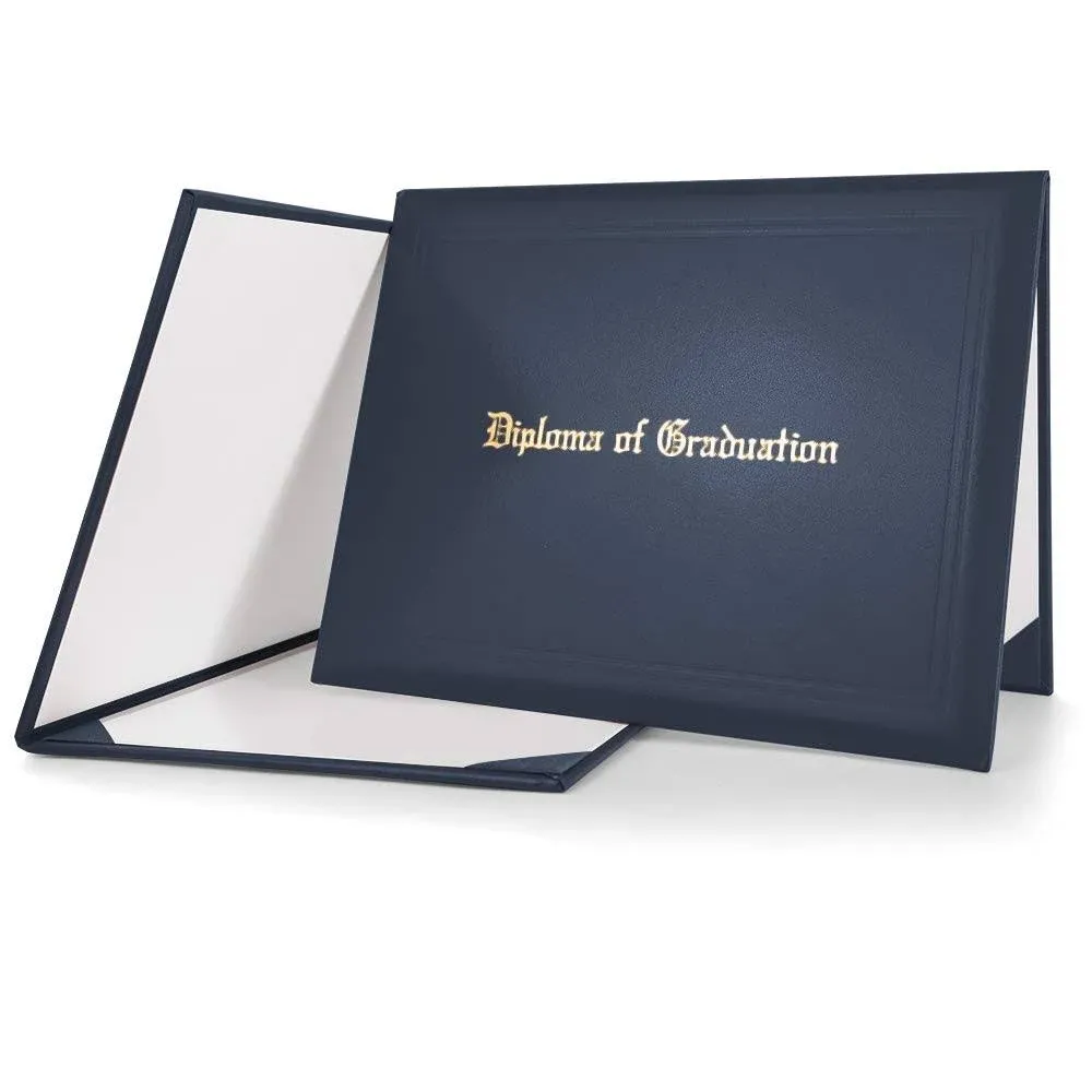 Imprinted Diploma Cover for Certificate 8.5&#039;&#039;x 11&#039;&#039; Darkblue