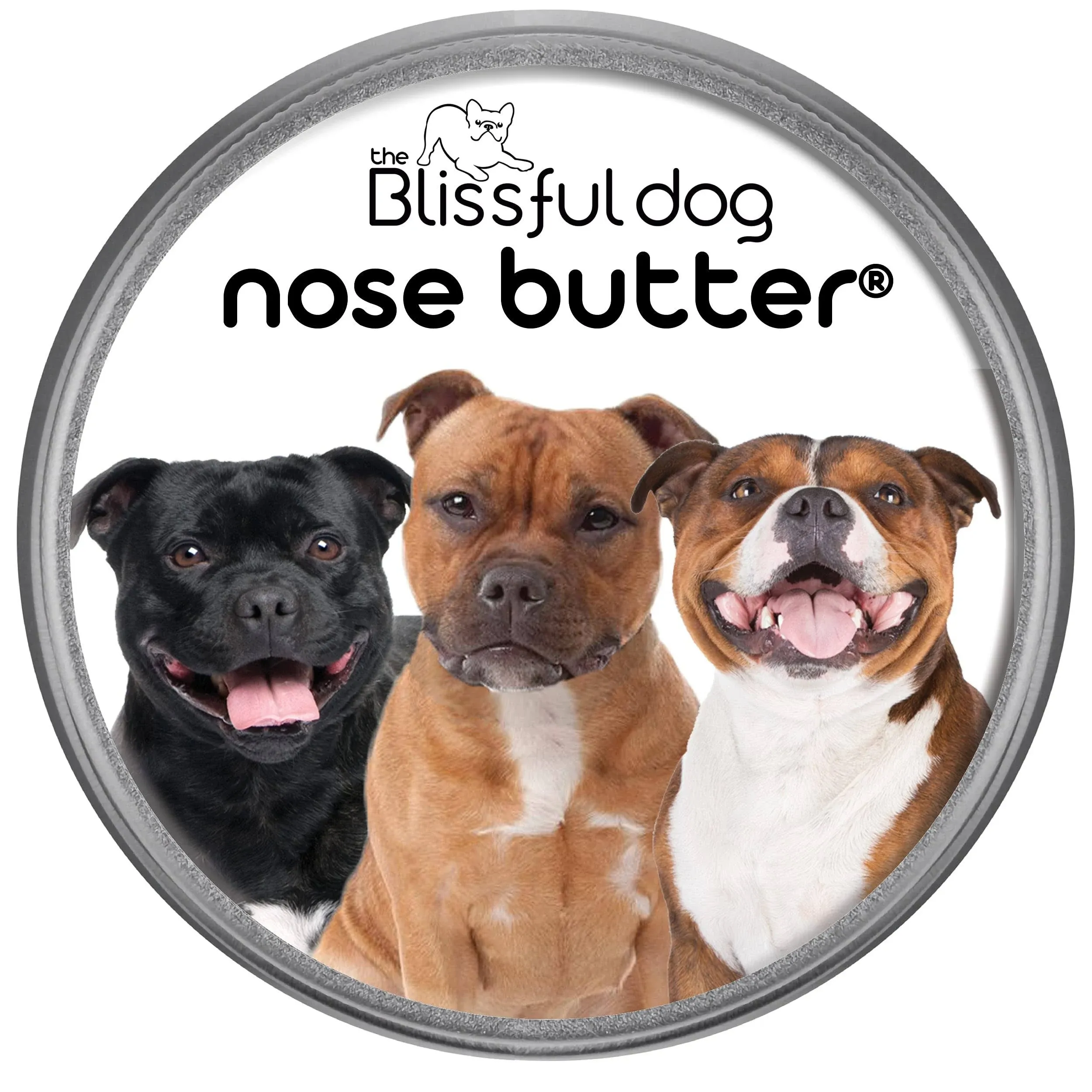 The Blissful Dog Pitbull Staffordshire Terrier Unscented Nose Butter