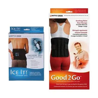 Battle Creek Ice It! Back Pain Kit - With Moist Heat and Cold Therapy