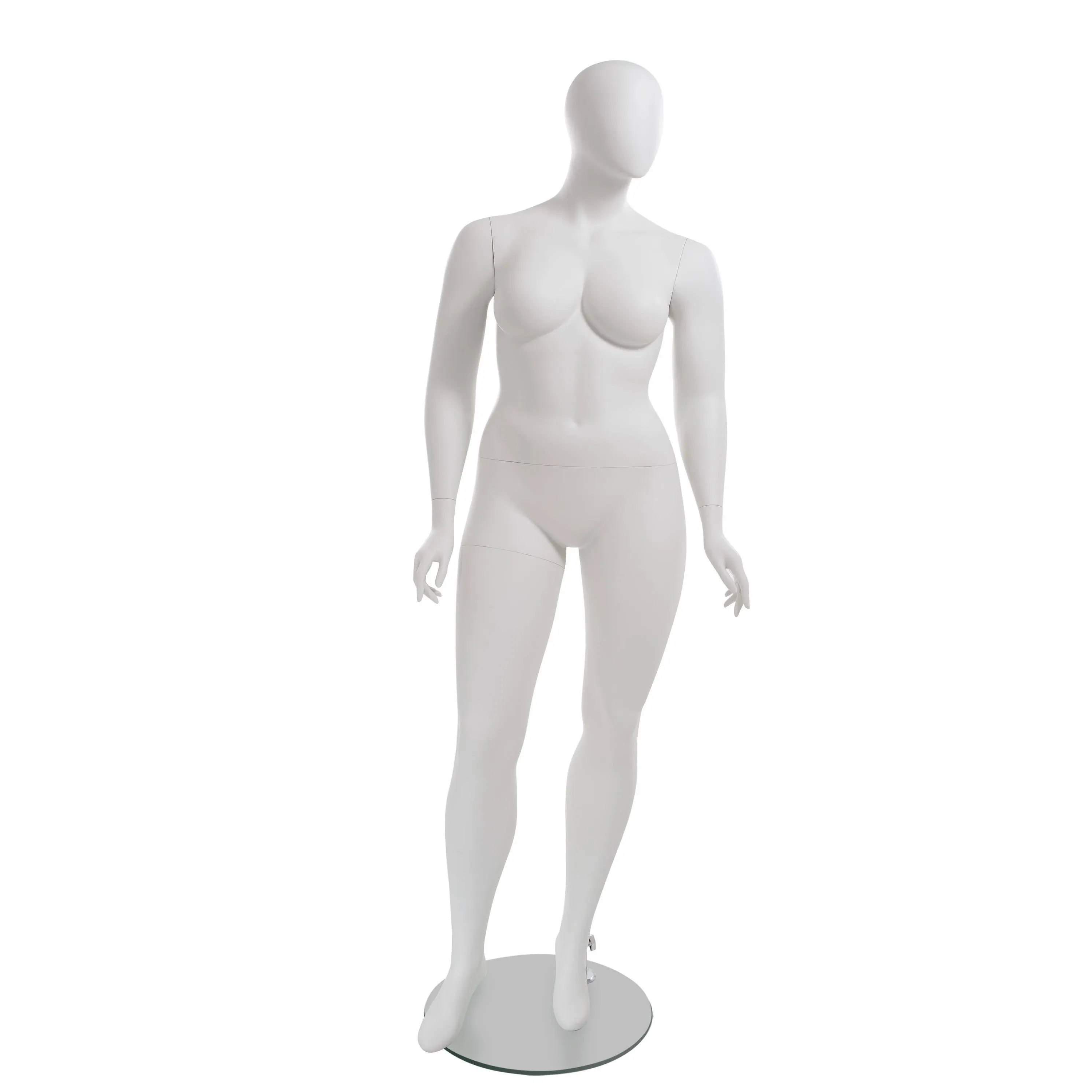 Amber Plus-Size Mannequin - Pose 3 with Oval Head