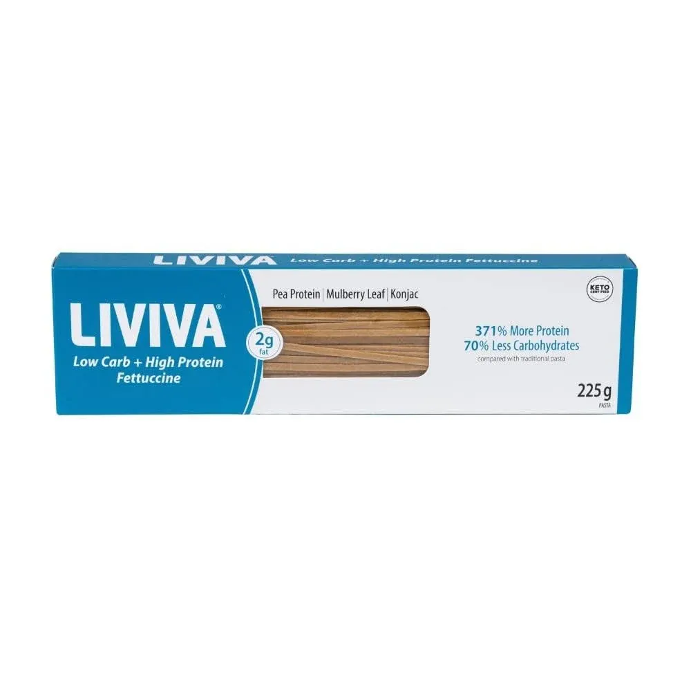 LIVIVA: Low Carb Keto Fettuccine Pasta, 7.05 oz