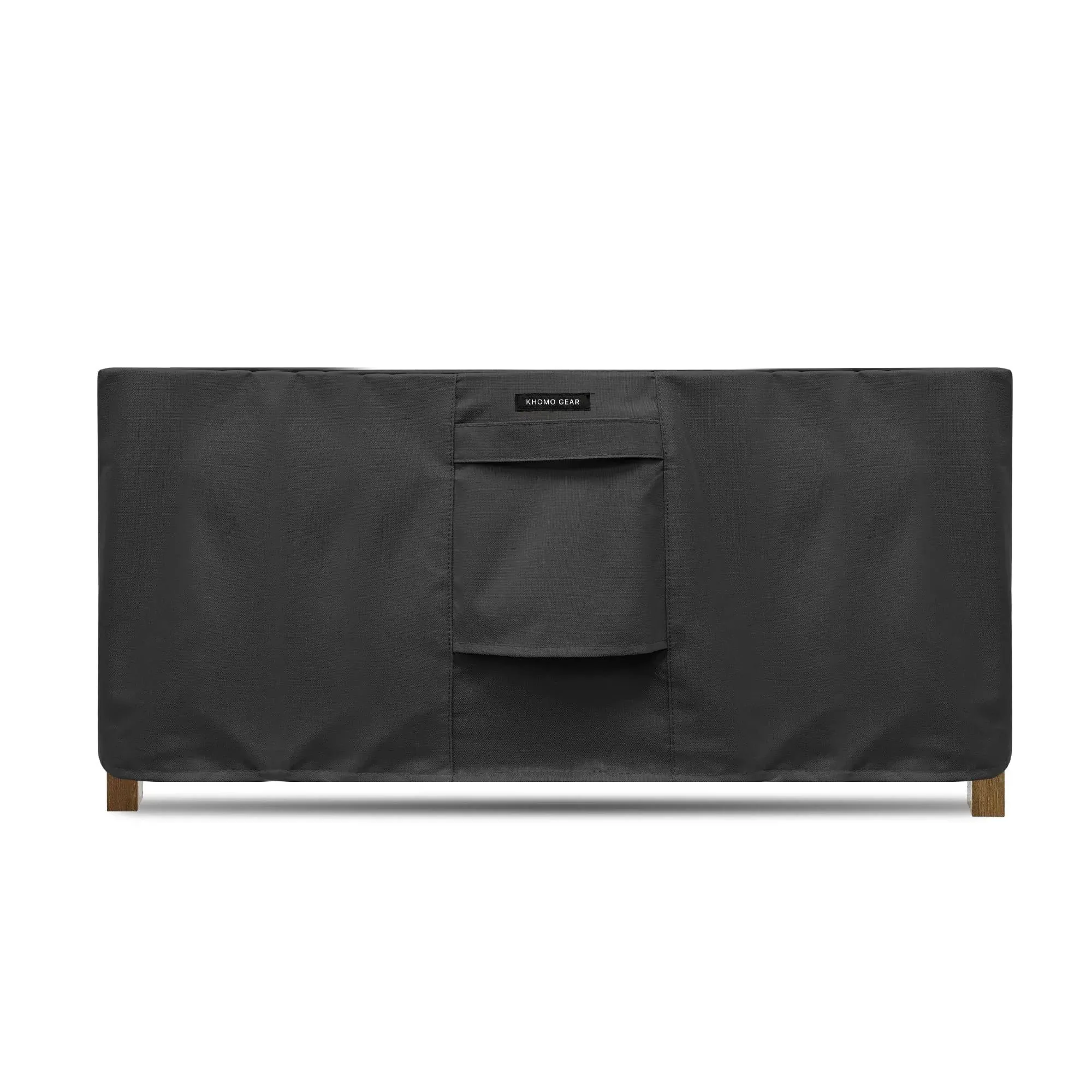 Khomo Gear 48 in. x 13 in. x 27 in. Black Rectangular Coffee Table/Ottoman ...