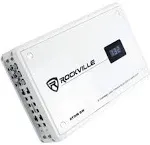 Rockville Atom 8W 8 Channel 3500 Watt Marine/Boat Amplifier Amp w/Bluetooth