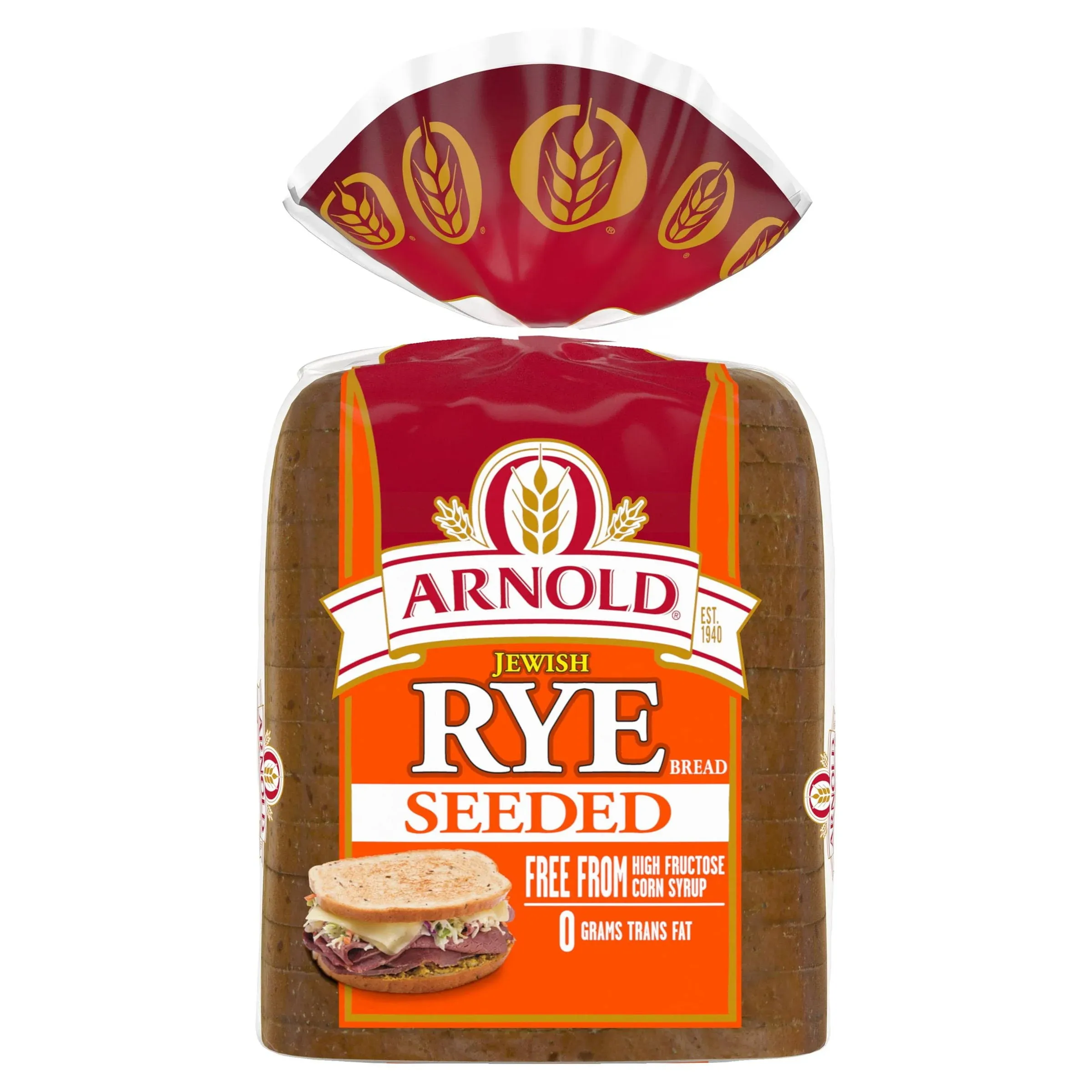 Arnold Bread, Jewish Rye, Seeded - 1 lb