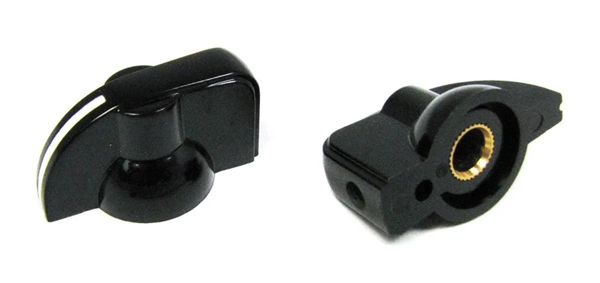 2pc. Black Chickenhead-st<wbr/>yle Knobs for Guitar/Cigar Box Guitar &amp; more! 