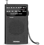 Benss Small Radios Portable Am FM, Transistor Radios 2AA Battery Operated with ...