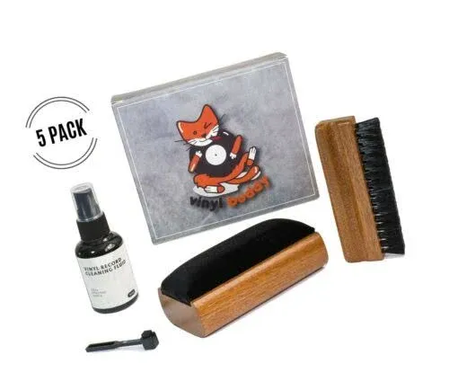 Vinyl Buddy Record Cleaner Kit 5 Piece Ultimate Cleaning System - Velvet Brush ...