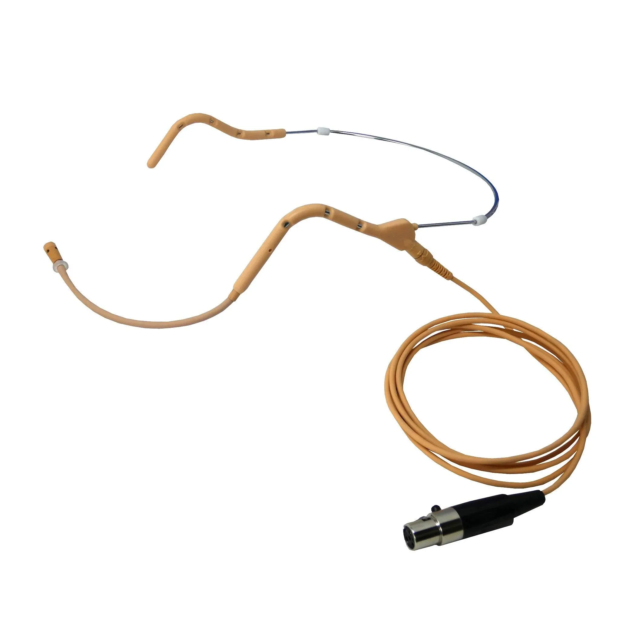 U-Voice UVG20 Tan Color Headset Microphone with Straight Detachable Cable for Shure (Straight Cable)