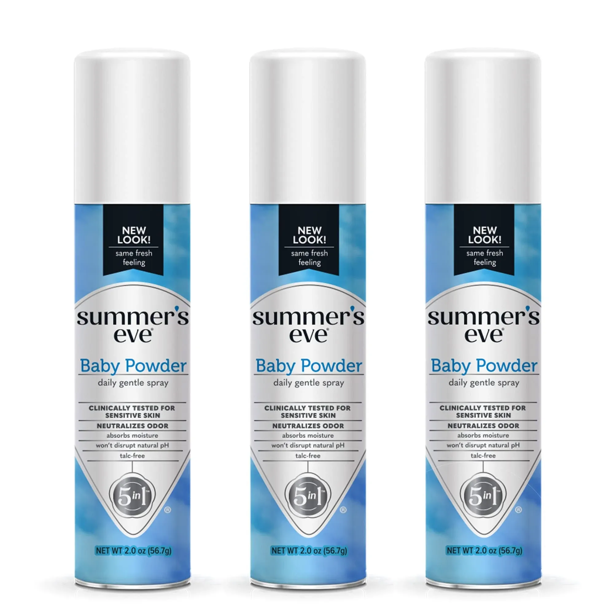 Summer's Eve Feminine Deodorant Spray, Baby Powder - 2 oz (Pack of 3)