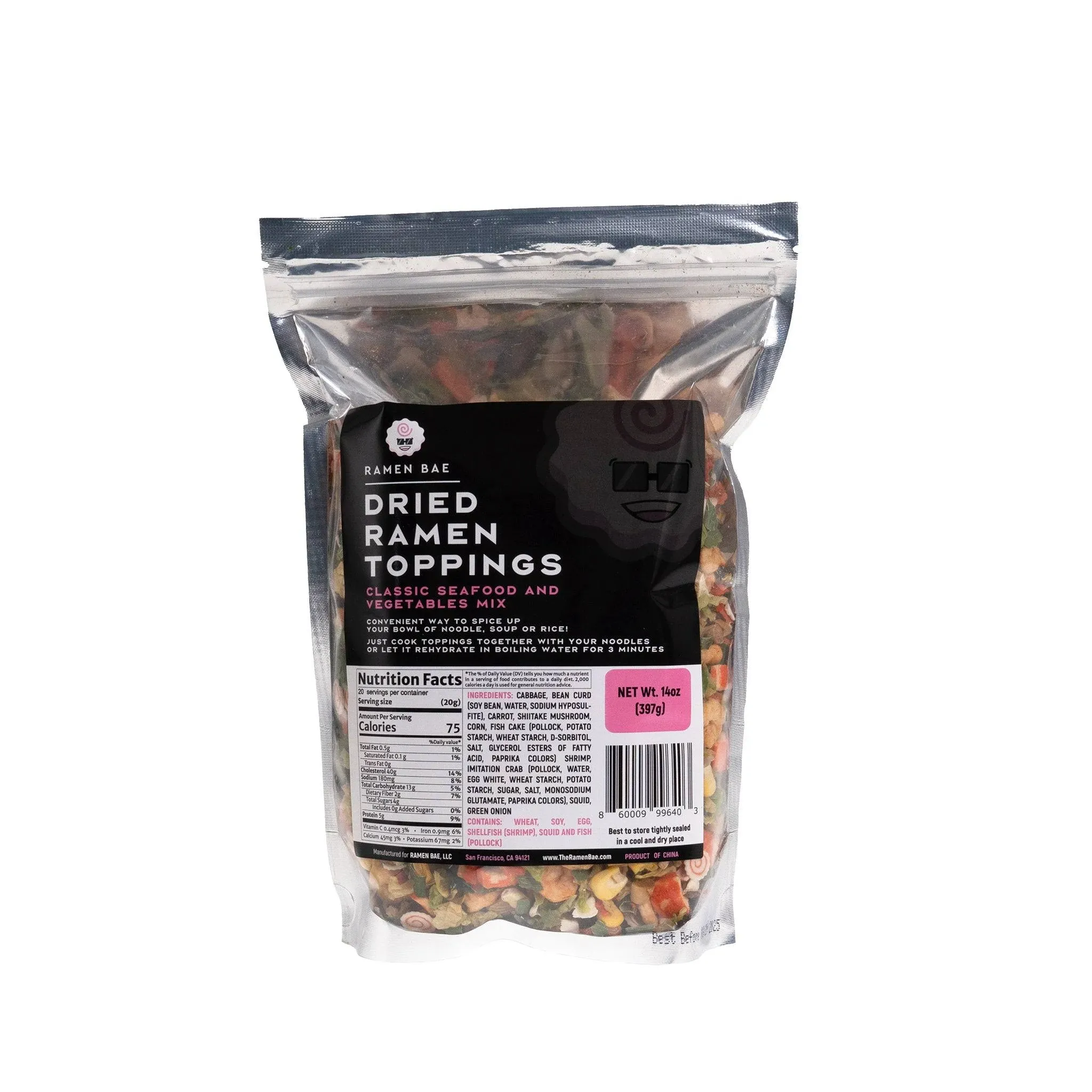 The - Classic Seafood and Vegetables MIx, Dried Ramen Toppings - 14oz (14 oz....