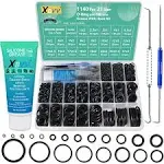 3in1 O-Ring Assortment Kit w/Silicone Grease &amp; Pick Hook Plumbing/Air/G<wbr/>as 1140Pc