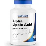 Nutricost Alpha Lipoic Acid 600Mg. 120 Capsulas