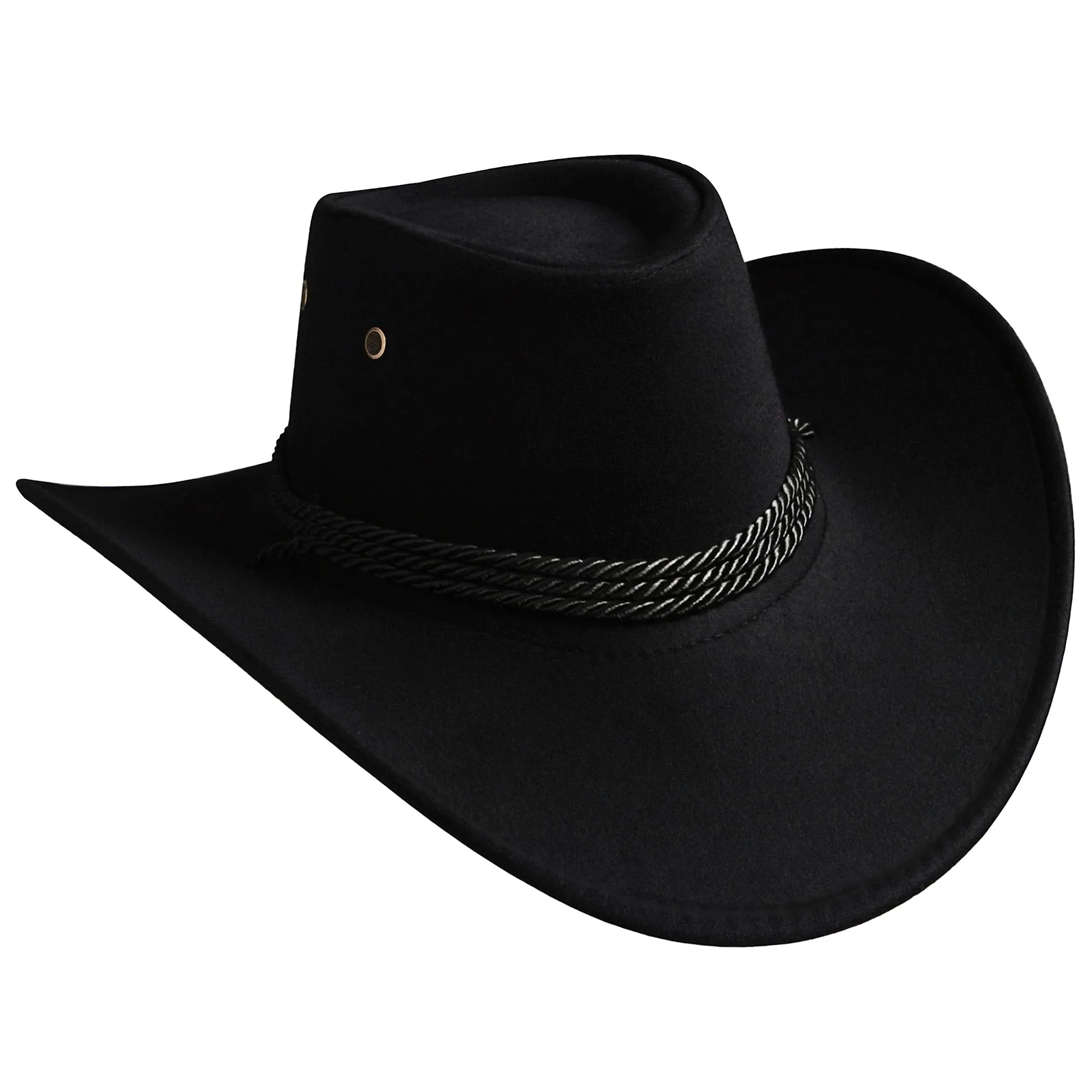 ® Classic Rolled Western Cowboy Hat, Black