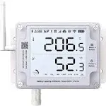 UbiBot GS1-A Smart WiFi Thermometer Hygrometer, IP65 Temperature & Humidity Data Logger, Device Sharing, Scheduled Reports, Multiple Alerts, Local Deployment, Alexa/IFTTT (2.4GHz WiFi)