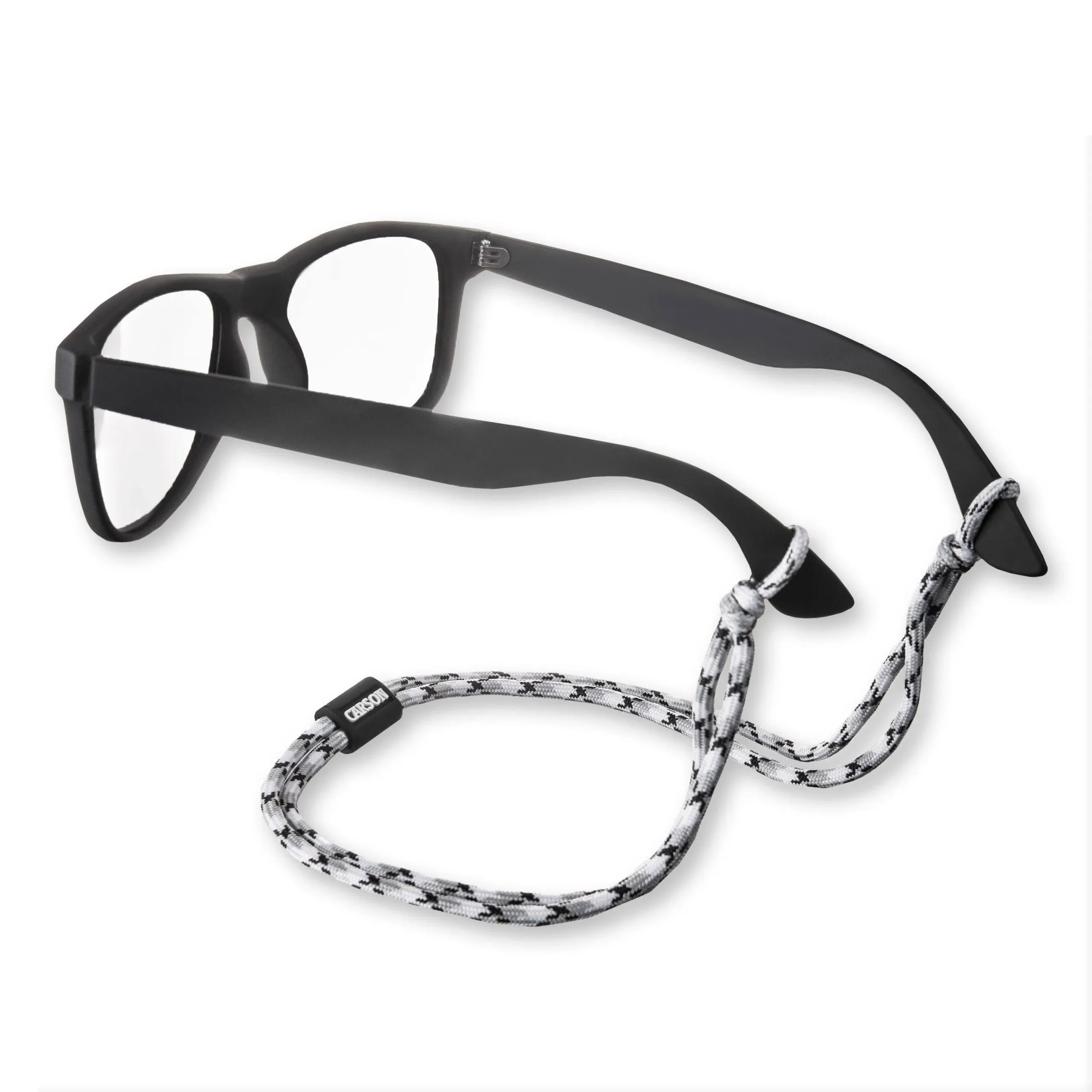 Carson Optical Paracord Eyewear Retainers White/Grey/Black EX-50WGY