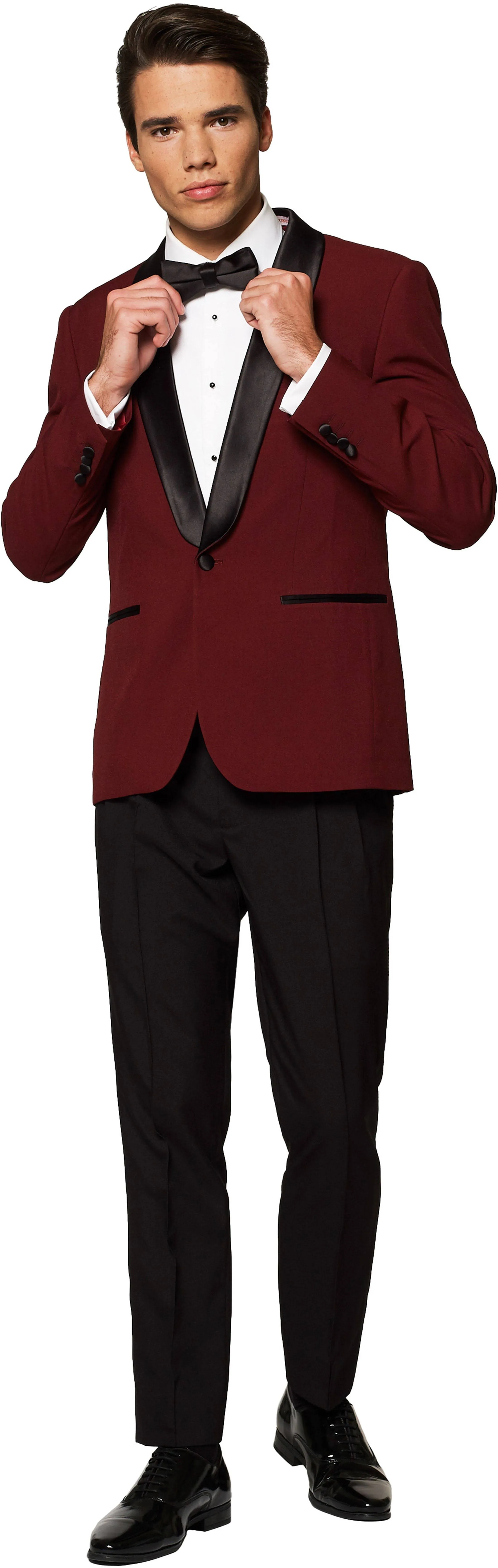 Men's OppoSuits Slim-Fit Hot Burgundy Tuxedo, Size: 36 - Regular