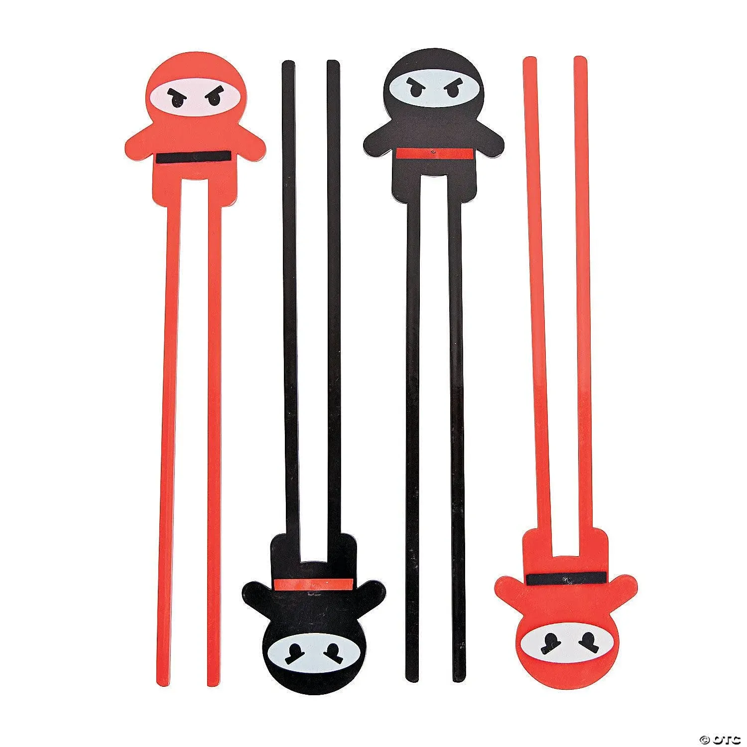 Ninja Plastic Chopsticks, Party Supplies, 12 Pieces