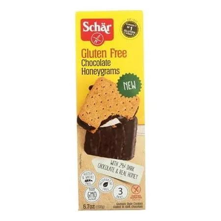 Schar Gluten Free Chocolate Honeygrams Cookie - 6.7 Ounce (Pack of 6)