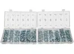 SAE &amp; MM Hydraulic Grease Fitting Kit, 220 Piece Straight and Angled | 1/4&#034;, 1/8