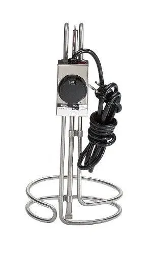 George Ulanet 492-4 Immersion Heater w/ Thermostatic Controller, 1500 Watts, 10-1 ...