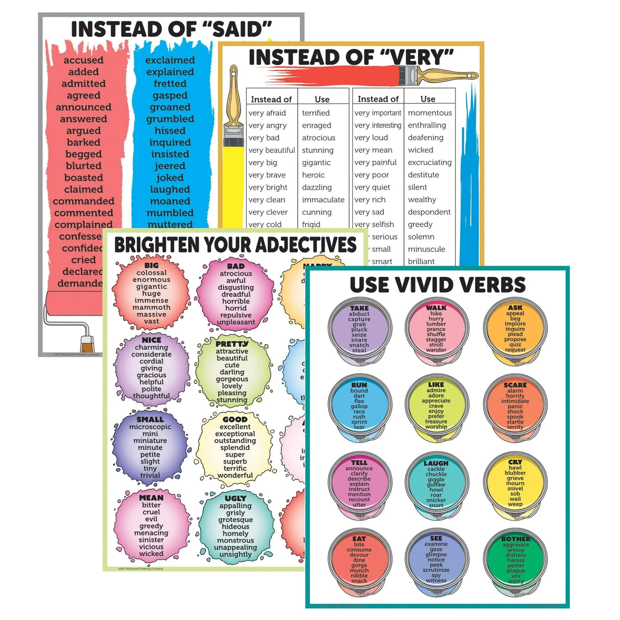 McDonald Publishing Brighten Your Vocabulary Poster Set