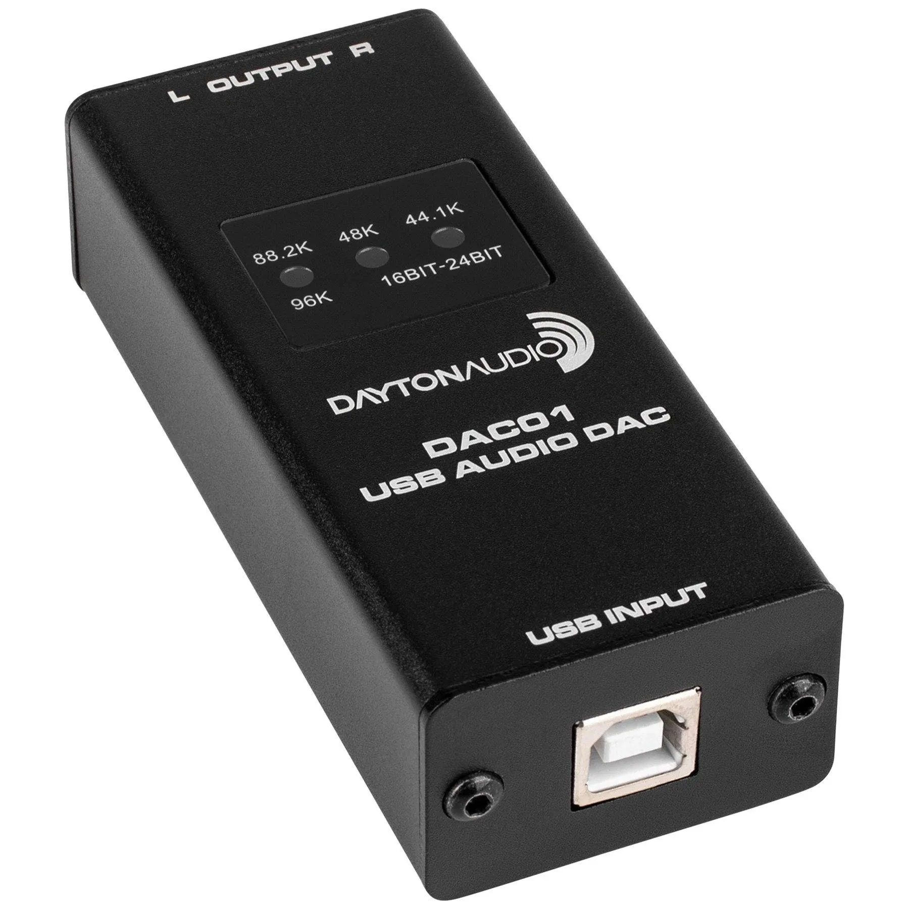 Dayton Audio DAC01 USB Audio DAC 24-Bit/96 kHz RCA Output