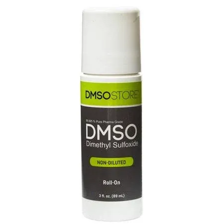 DMSO 3 oz. Roll-on Non-diluted 99.995% Low Odor Pharma Grade Liquid BPA Free Container 99.995% Non Diluted, Low Odor