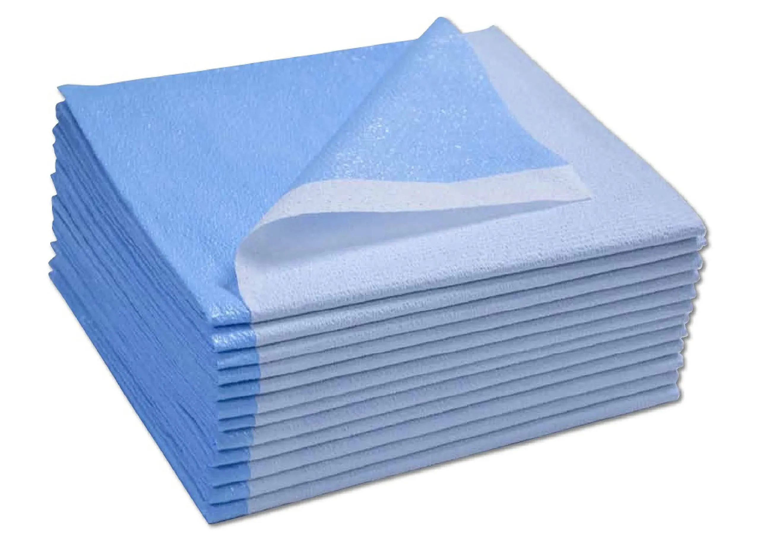 Avalon Papers 369 Stretcher Sheet, Tissue/Poly, 40&#039;&#039; x 90&#039;&#039;, Blue (Pack of 50)