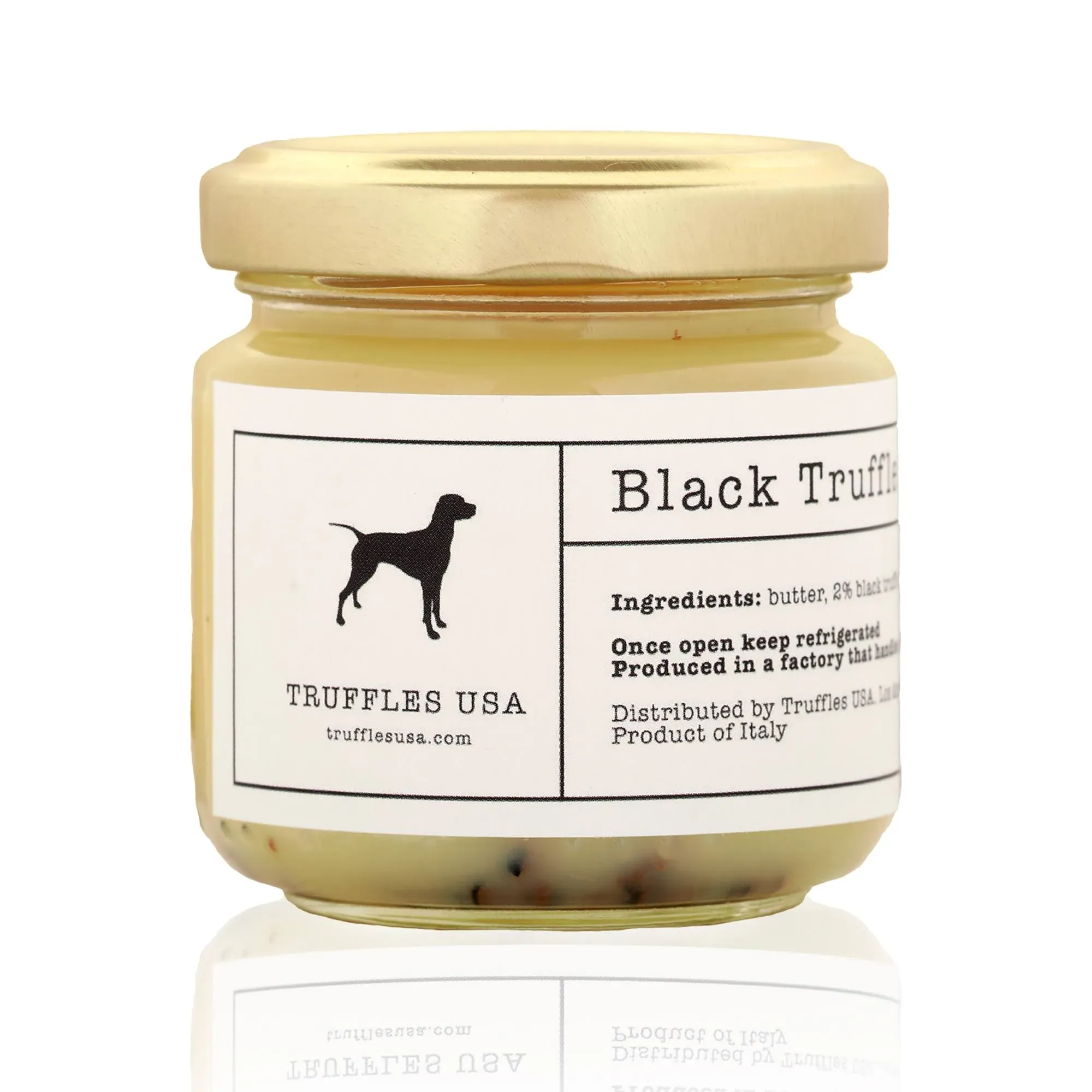 Truffles USA Black Truffle Butter 2.82 oz Jar Imported from Italy Unique Gourmet Recipe Made with Natural Italian Ingredients