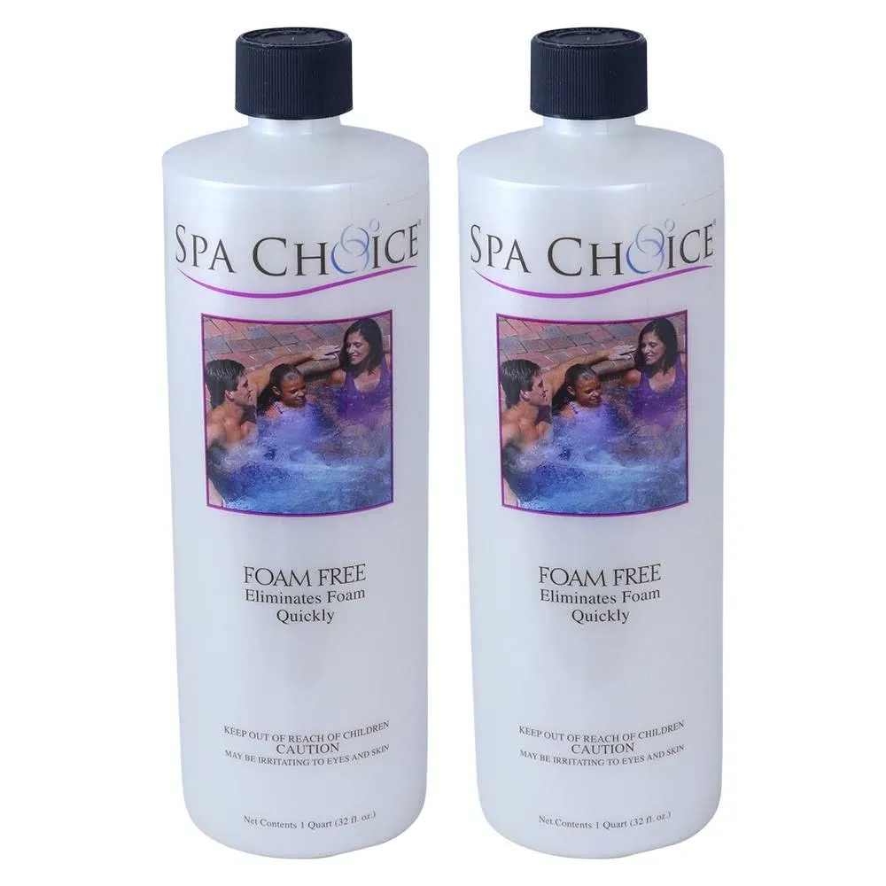 Spa Choice 472-3-2041-02 Foam Free for Spas and Hot Tubs, 1-Quart, 2-Pack