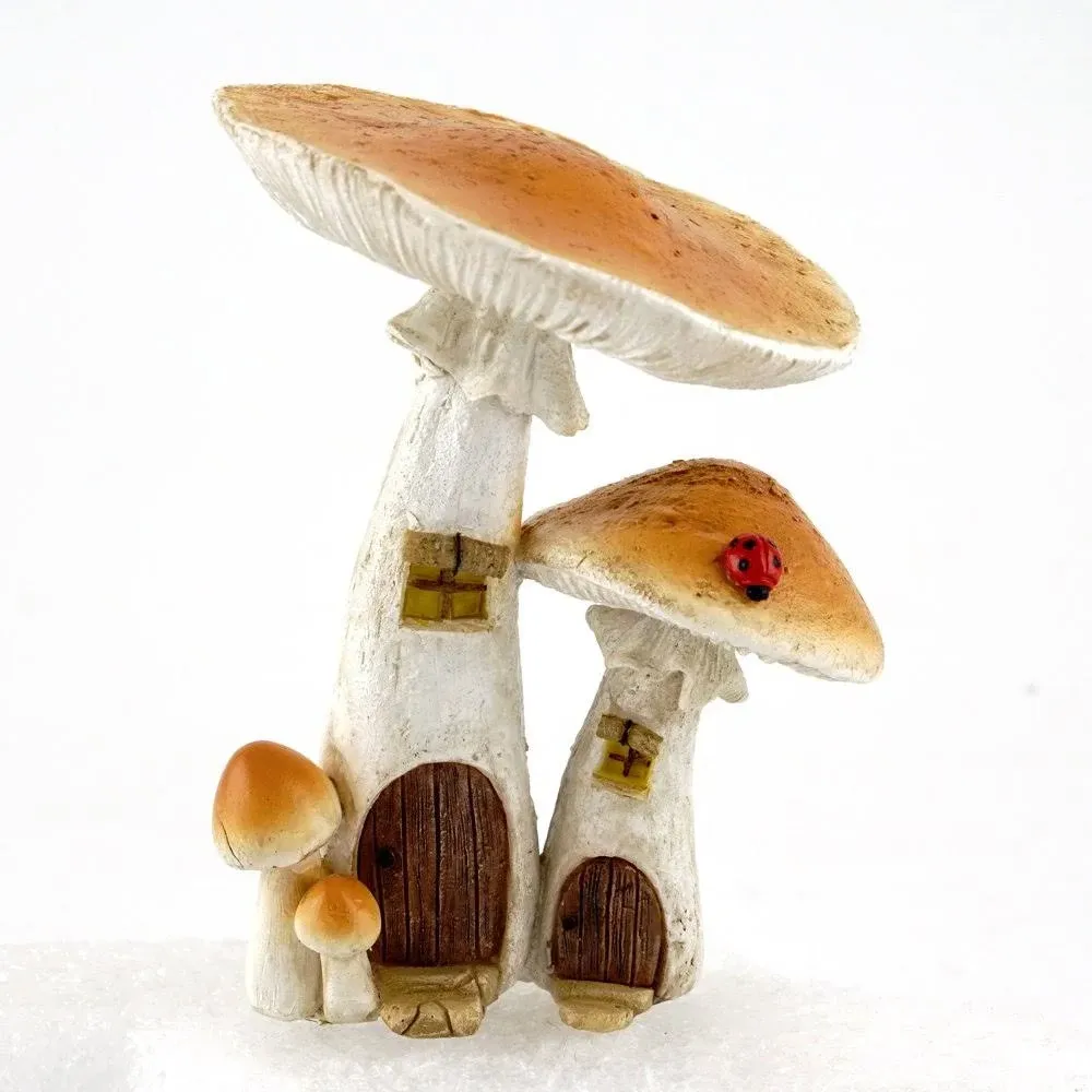 Top Collection 4373 Miniature Fairy Garden & Terrarium Cute Mushroom Houses Deco