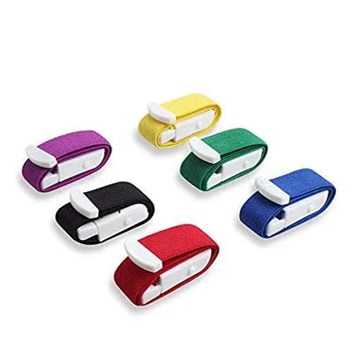 Ewinever 6-Pack Tourniquet Elastic First Aid Quick Release Medical Sport Emergency Buckle Band