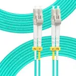 Fiber Patch Cable, OM3 30Meter/98ft LC to LC Fiber Optic Cable Cord LSZH 10GB Multimode Duplex 50/125um, Length Options: 0.2m-200m