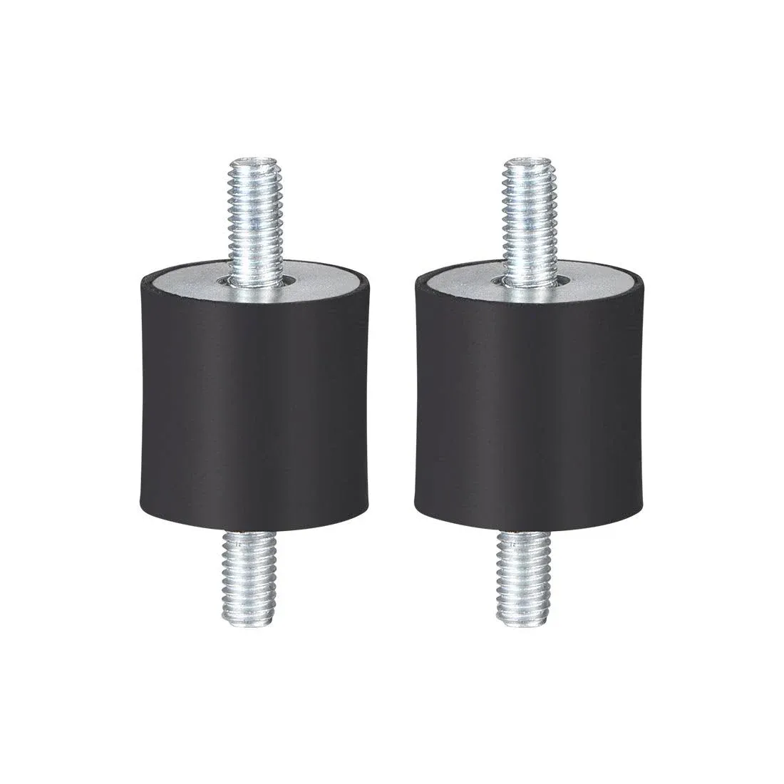 Uxcell Rubber Mounts,Vibration Isolators,with Studs | Harfington, M5x11mm 20x20mm ...