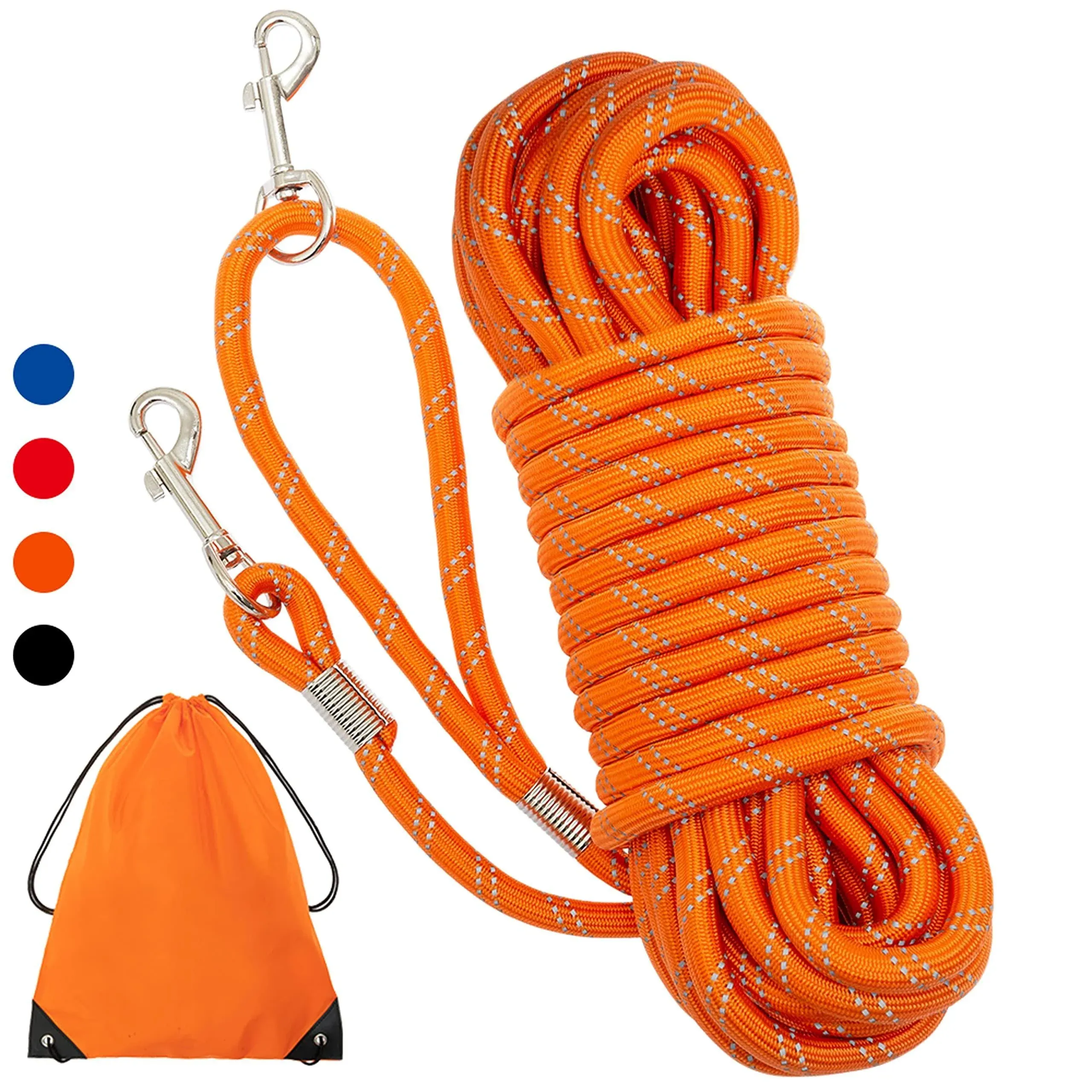 Segzwlor Dog Training Leash - 30ft, 50ft Reflective Heavy Duty Long Rope Leash ...