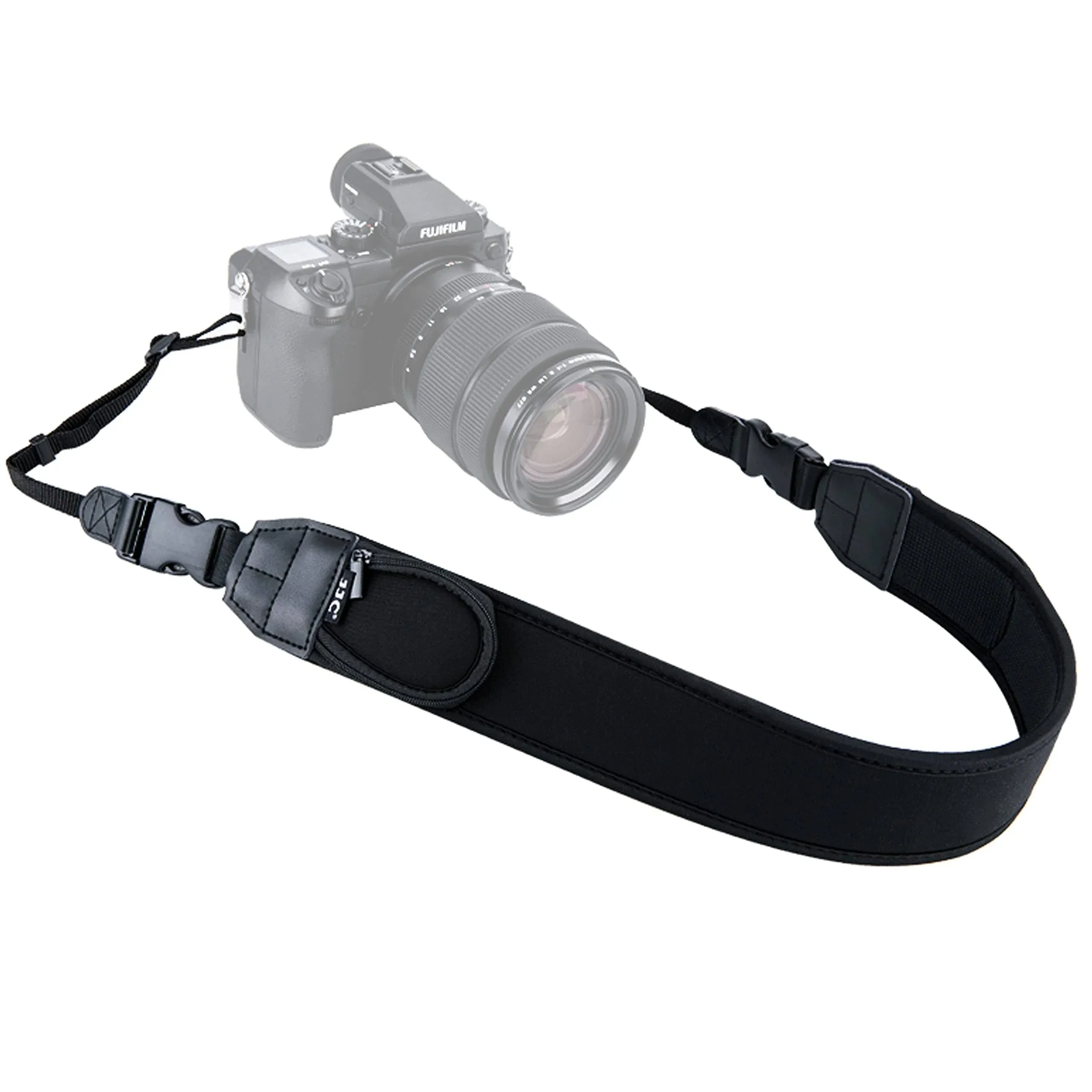 JJC NS-Q2 Extra Wide Comfort Neoprene Neck Strap with Quick Release NSQ2 Pro