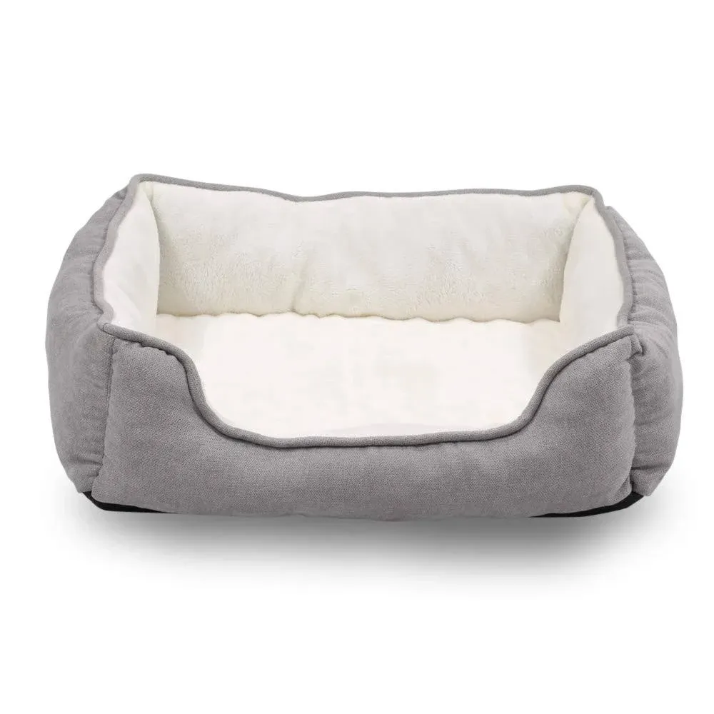 Orthopedic Rectangle Bolster Pet Bed,Dog Bed, Super Soft Plush, Large 34X24 Inch