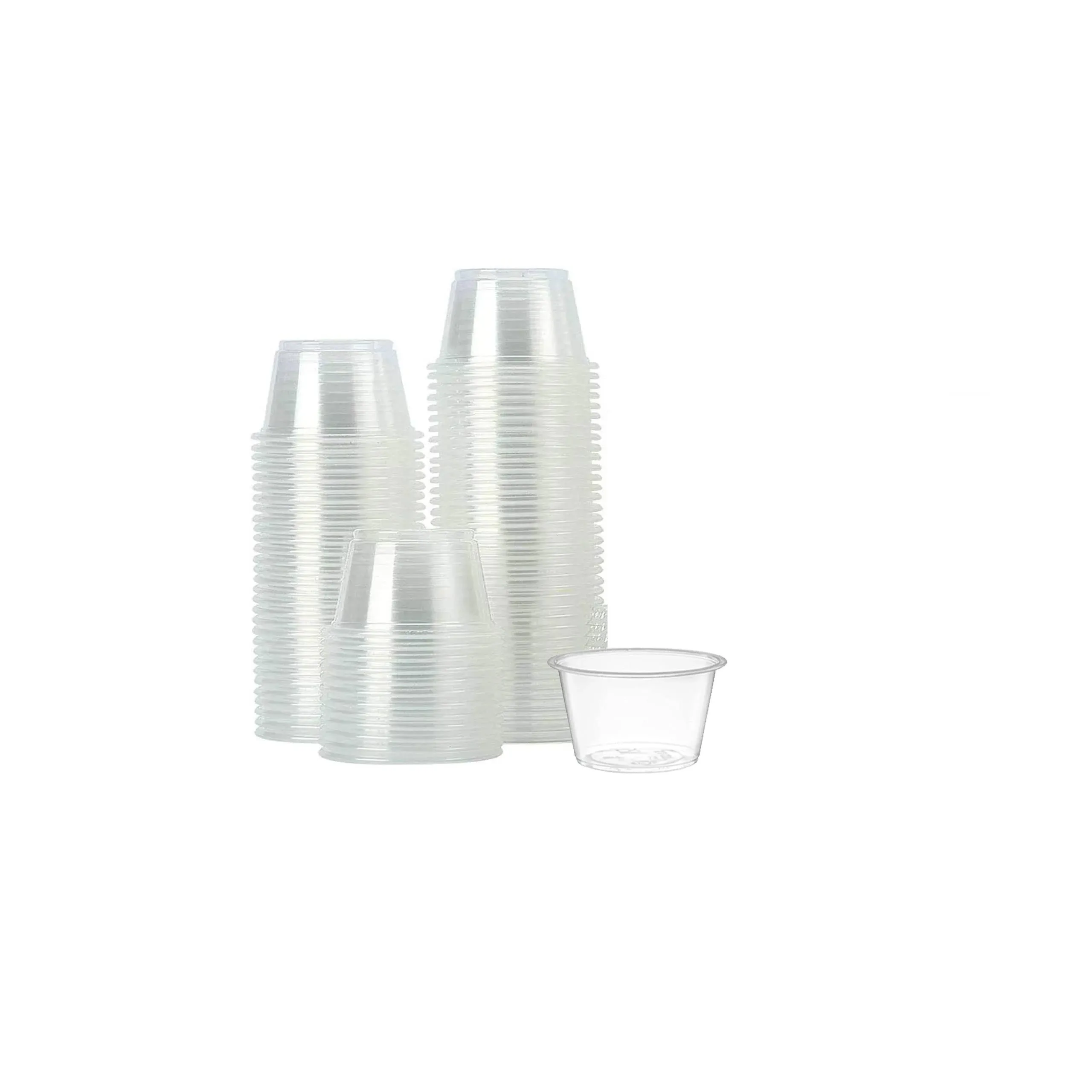 [2500] Small Plastic Portion Cups, Lids Sold Separately (0.75 oz Cups)