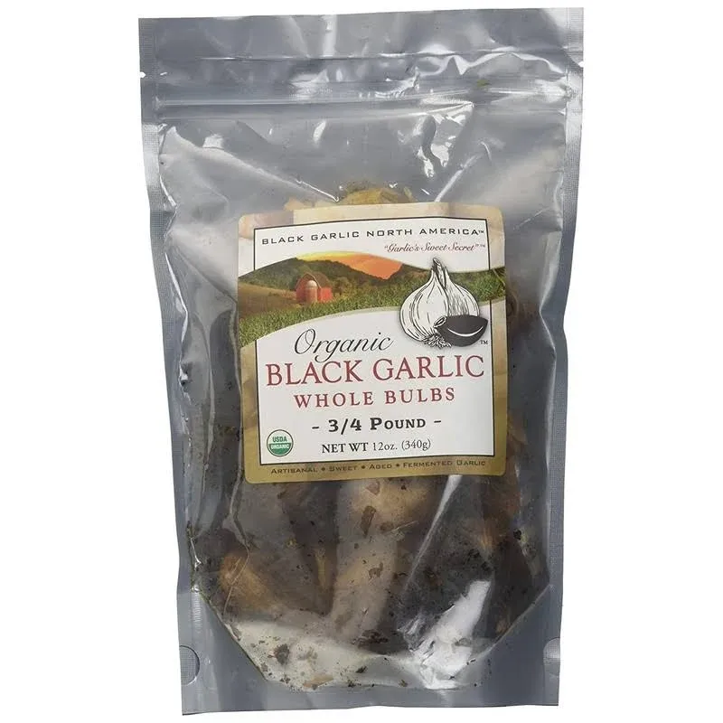 Black Garlic Organic American Whole Bulbs