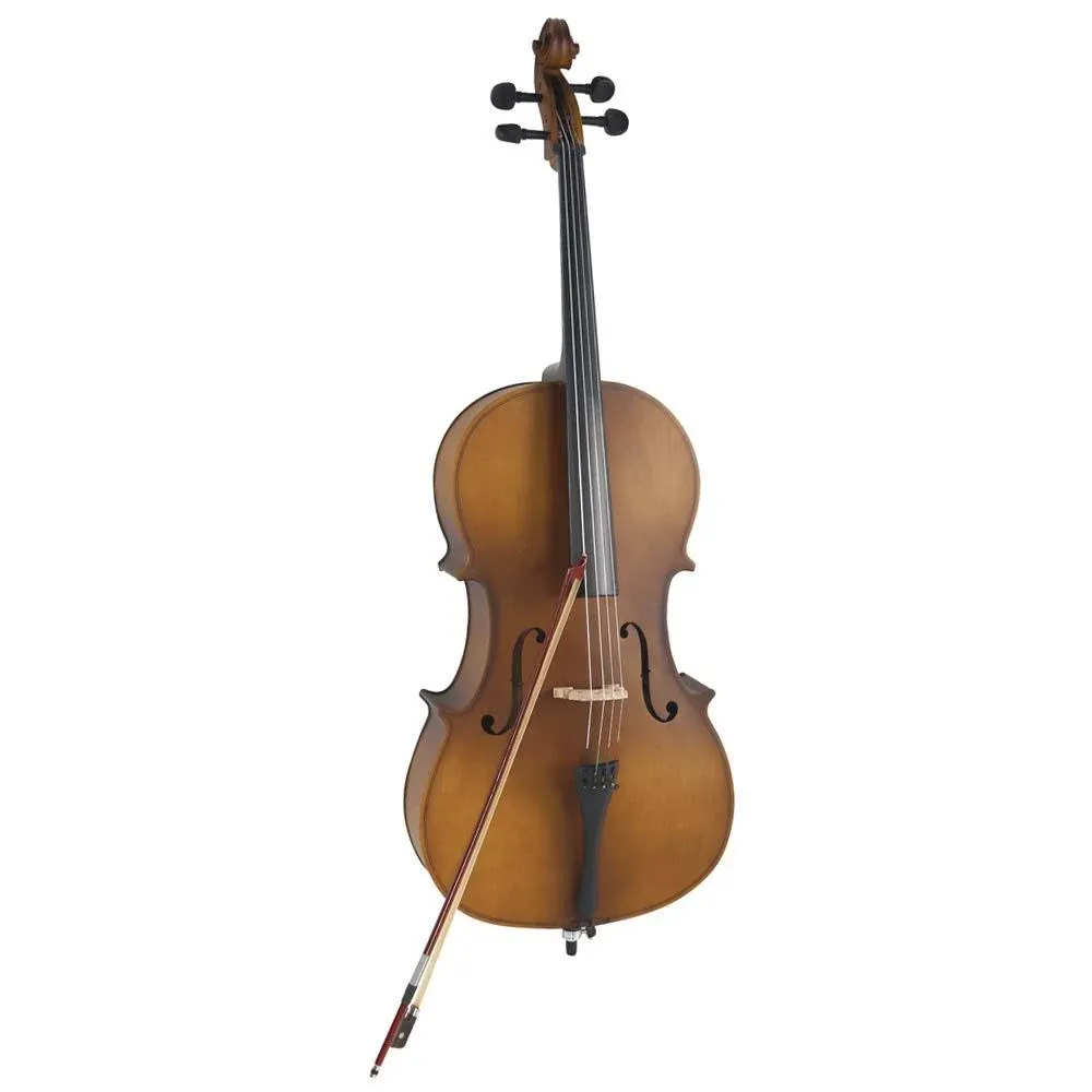 4/4 Acoustic Cello with Case,Bow,Rosin (Matte Golden)4/4 Acoustic Cello with Case,Bow,Rosin (Matte Golden)