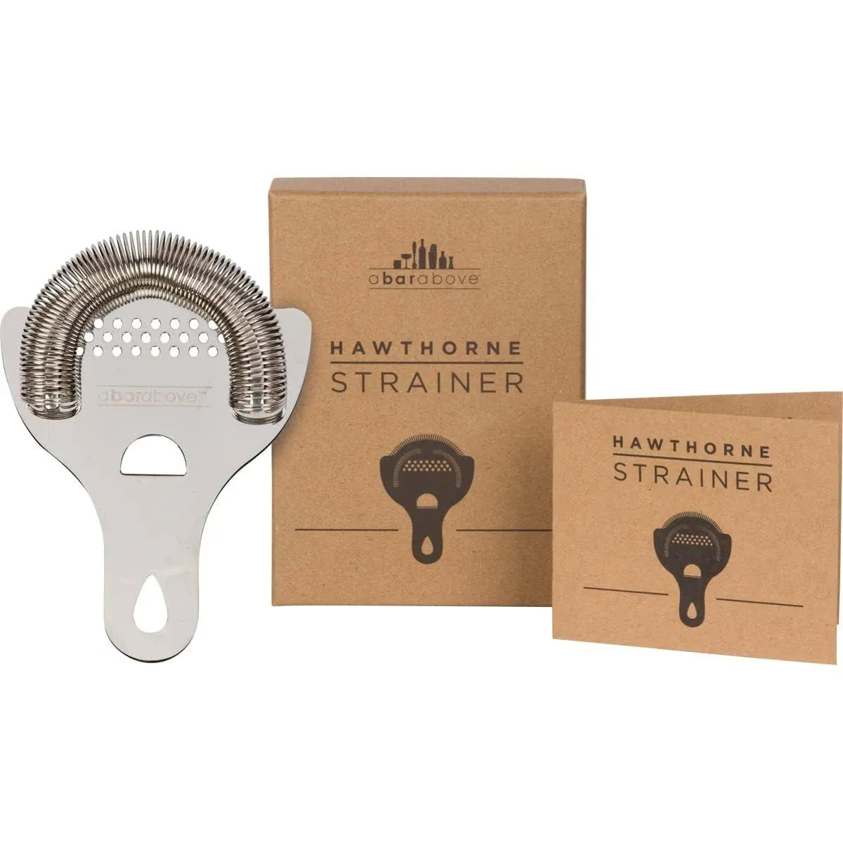 Hawthorne Cocktail Strainer - Stainless Steel Strainer for Professional Barte...