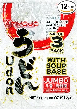 Japanese Style Udon Noodle with Soup, 20.61 Ounce (Pack of 12)