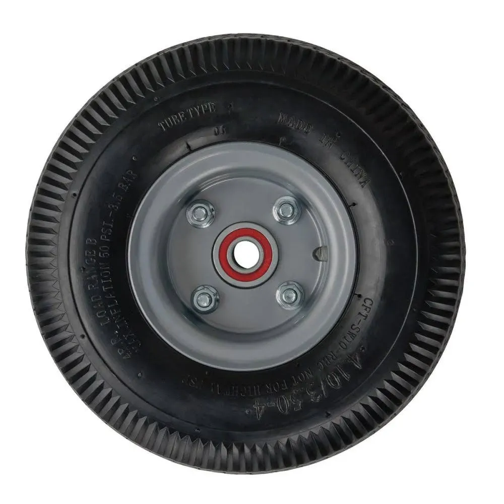 Magline 101020 10&#034; Diameter Foam Filled Pneumatic Wheel with Semi Precision B...