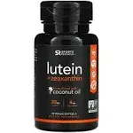 Sports Research Lutein + Zeaxanthin with Coconut Oil 30 Veggie Softgels